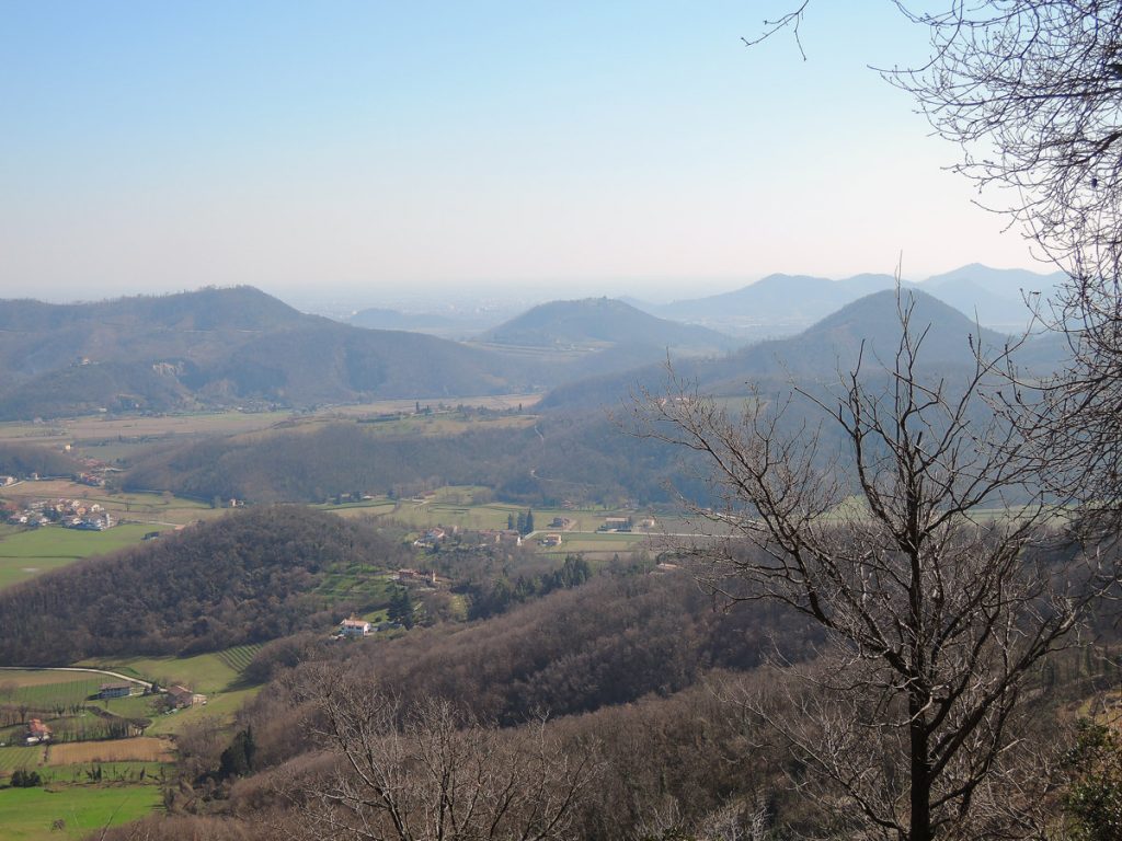 Hiking in the Euganean Hills Panorama
