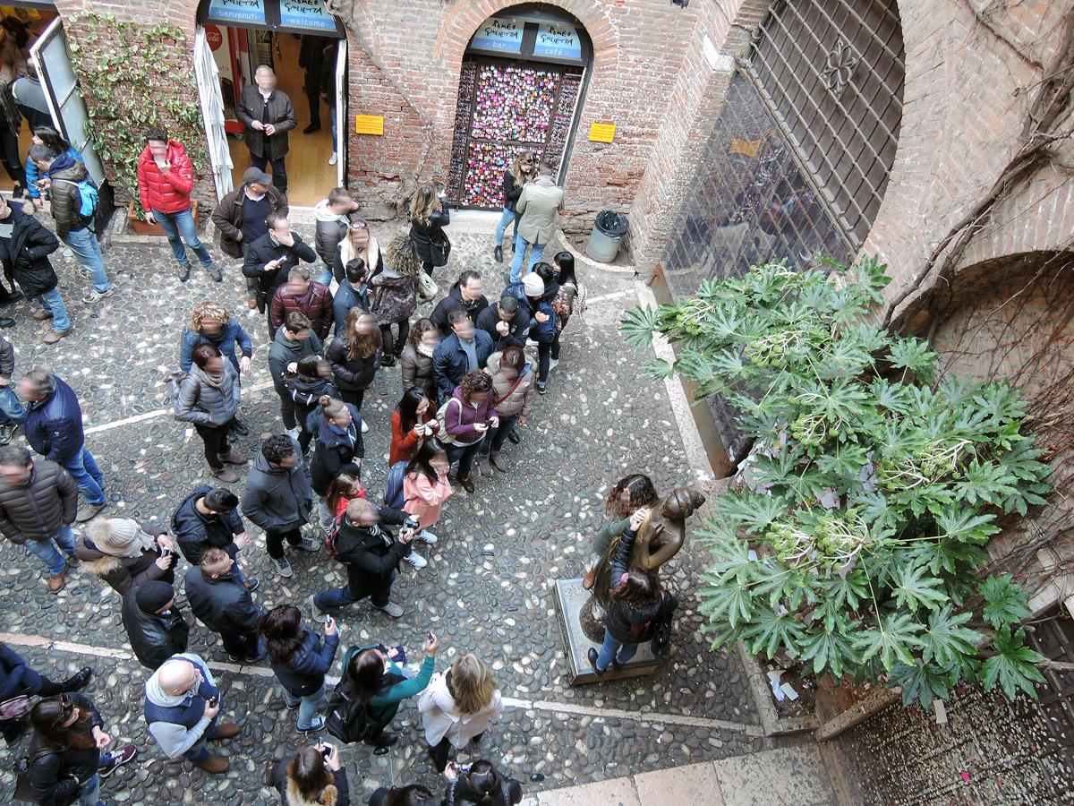 View from Juliet's house balcony