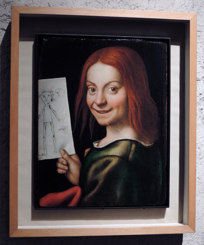Portrait of a boy with a drawing, Caroto, Castelvecchio Museum Highlights