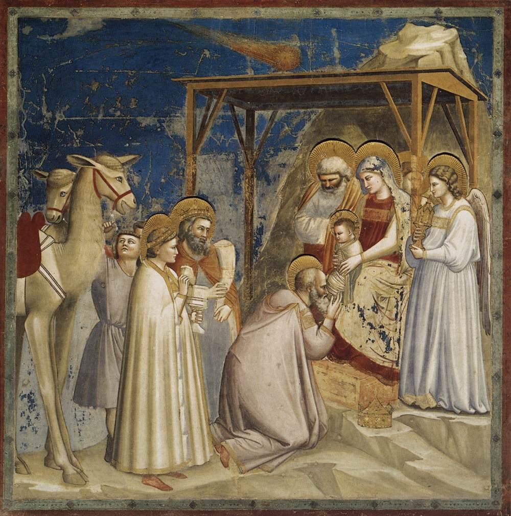 Giotto, Adoration of the Magi and Halley Comet, Scrovegni Chapel ©it.wikipedia.org