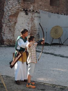 Archery lesson, Palio di Noale
