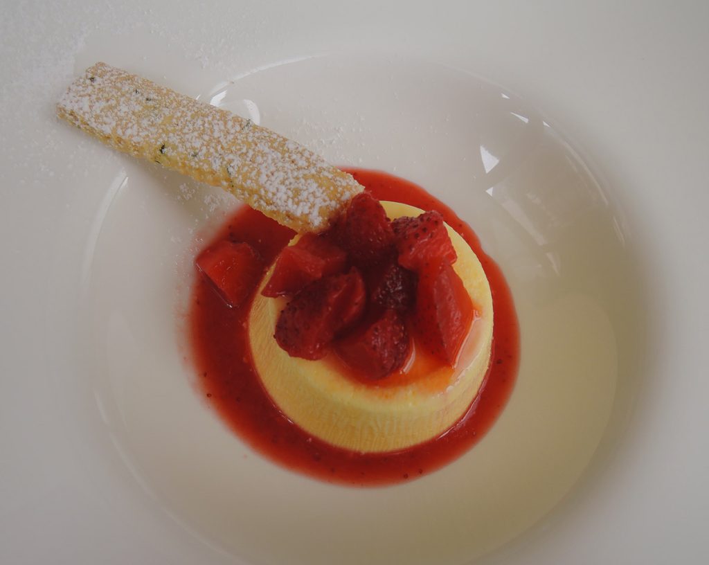 Strawberries bavarese, Hostaria San Benedetto
