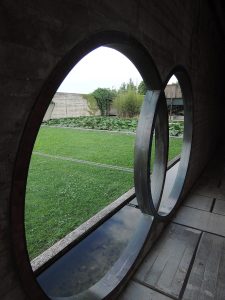 The so called Propilei with the shape of two crossing rings