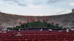 The stage of the Arena di Verona