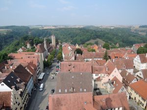 View from the Rathaus tower, Rothenburg ob der Tauber