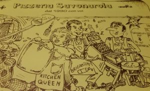 Placemat, Pizzeria Savonarola