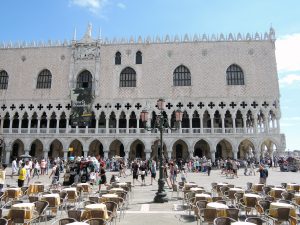 St Mark's Square, behind me there was the Biblioteca Marciana Entrance