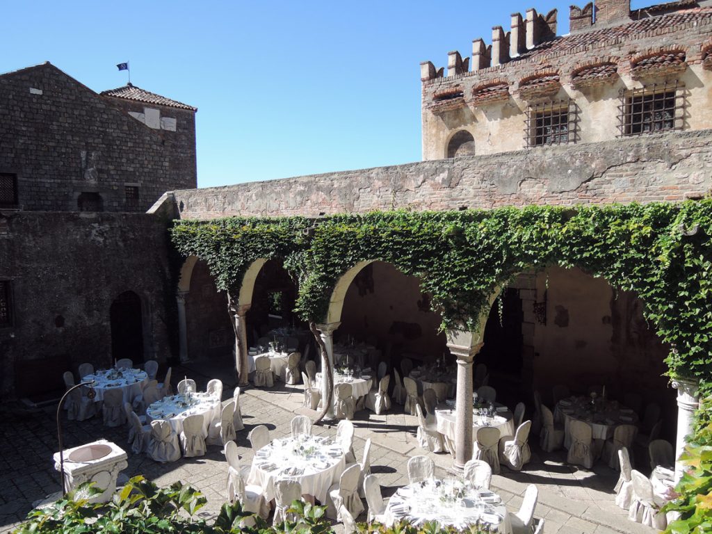 All set up for a Wedding, Monselice Castle
