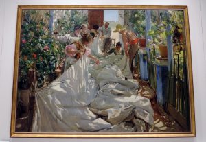 Sewing the Sail by Joaquin Sorolla y Bastida