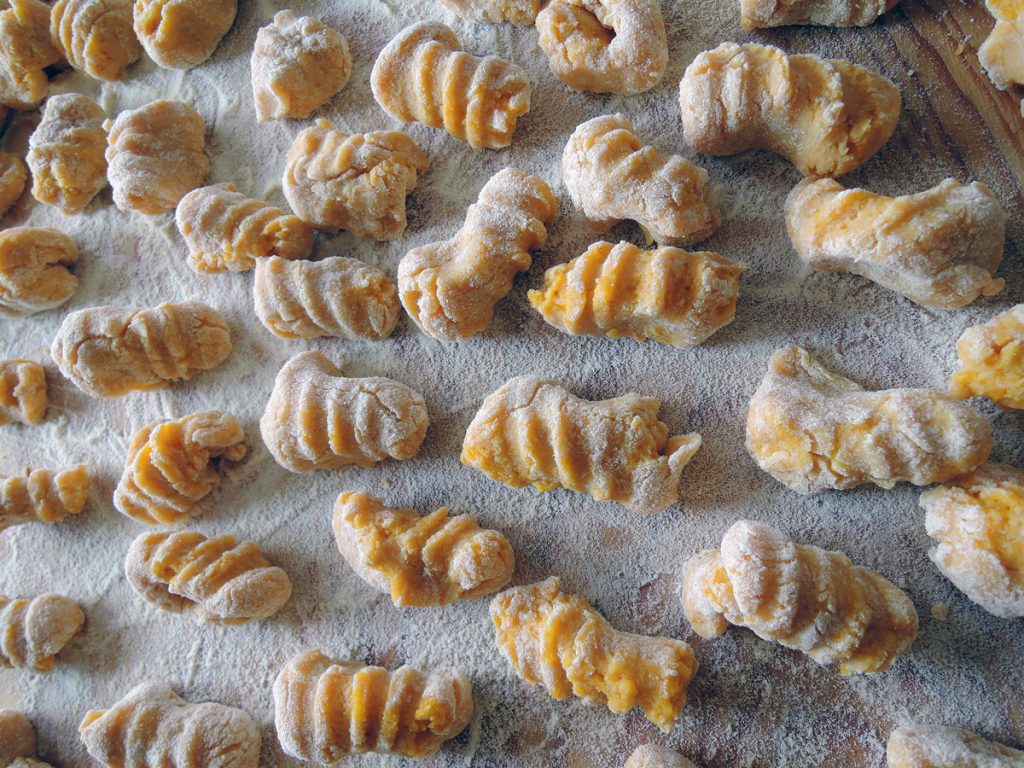 Italian pumpkin gnocchi