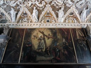 The Doge Antonio Grimani kneeled in front of the Faith, Titian