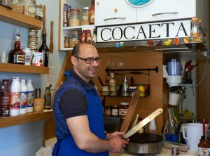 Giulio with the tools of the trade, photo by Ivan Pirlik