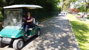 Driving the cart