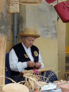 Weaving lady