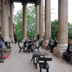 Under the portico