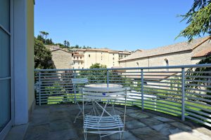 The terrace