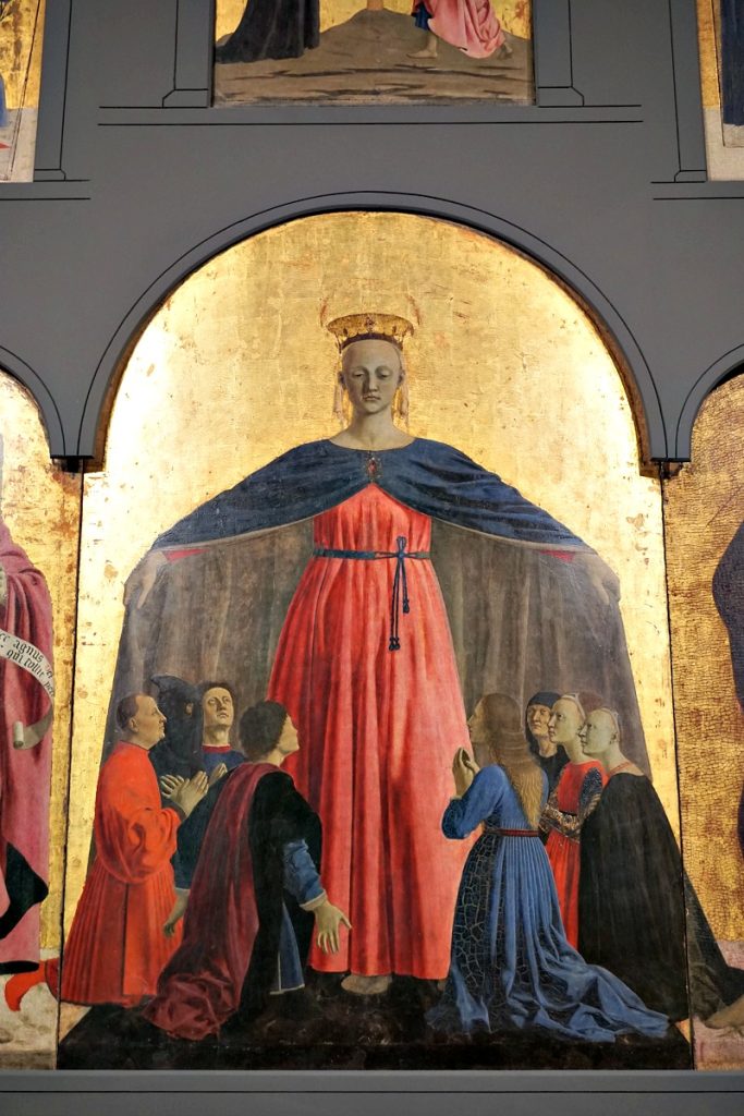 Detail of the Polittico della Misericordia