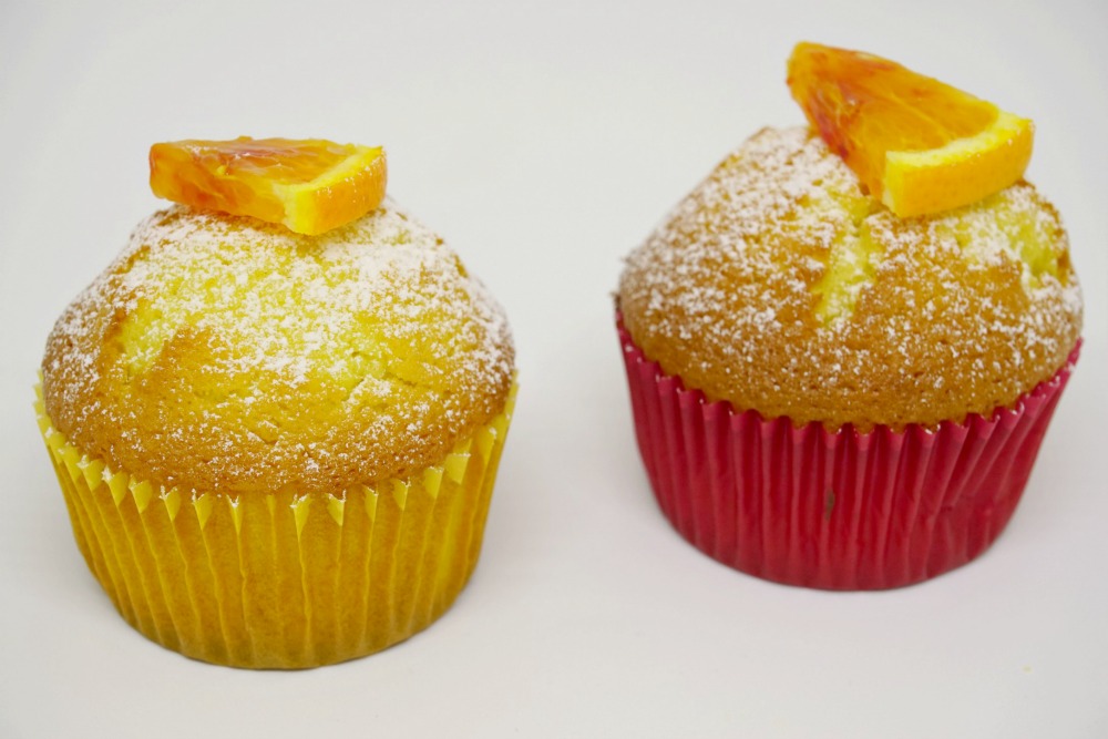 Orange muffins, photo taken with Manfrotto Pixi Evo 2