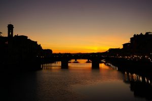 Sunset from Ponte Vecchio