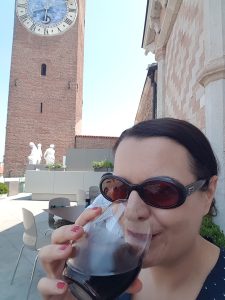 Having a coke