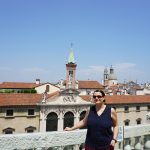 Me on the top of the Basilica Palladiana in Vicenza