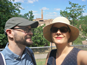Matteo and I at Orto dei Tolomei
