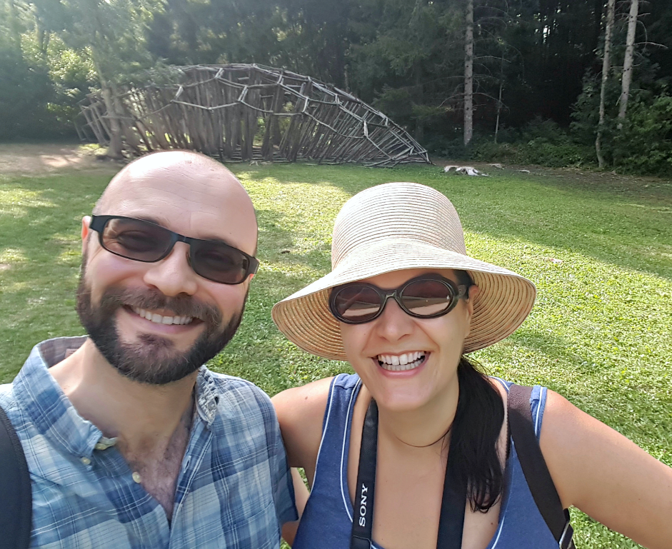 Matteo and I at Arte Sella