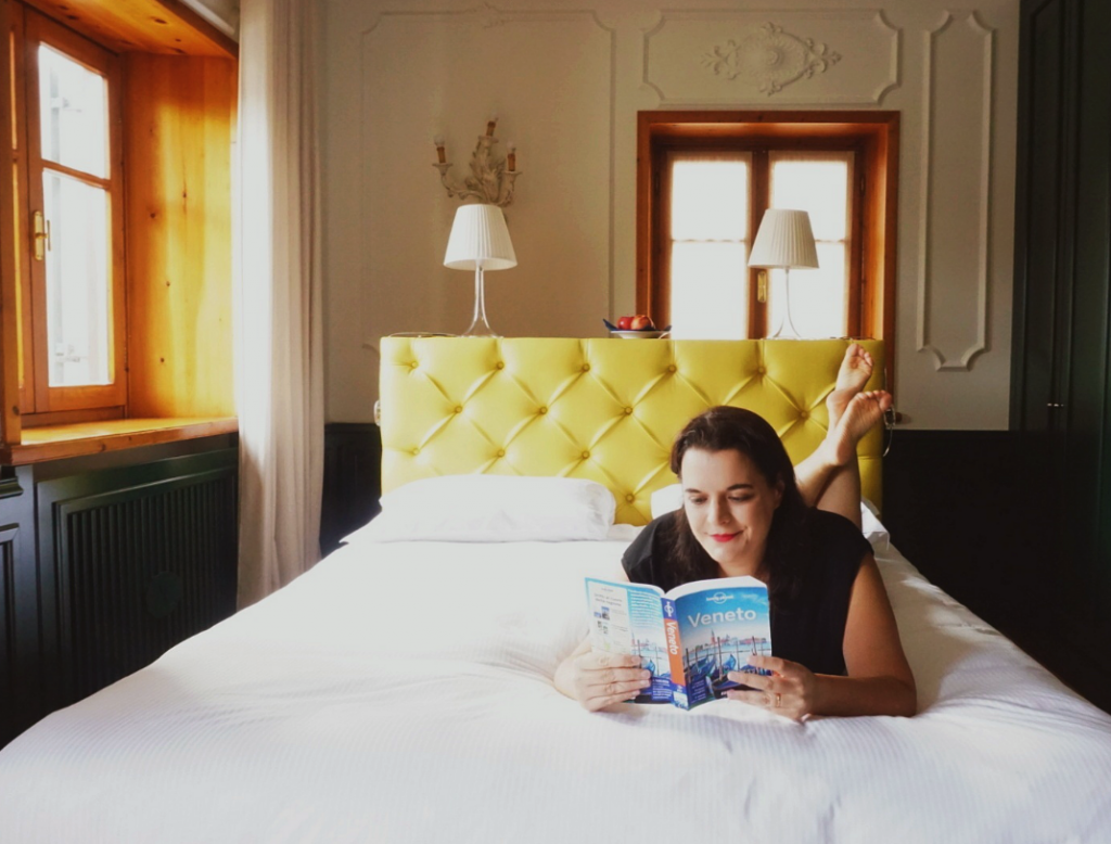 Me in our romm at Hotel Ambra, What to do in Cortina