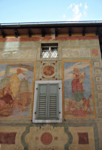 one of the facades of Cortina d'Ampezzo
