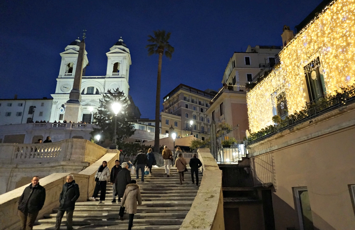 Spanish Steps in the evening