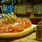 At Rizzello shop: appetizer and oil measures