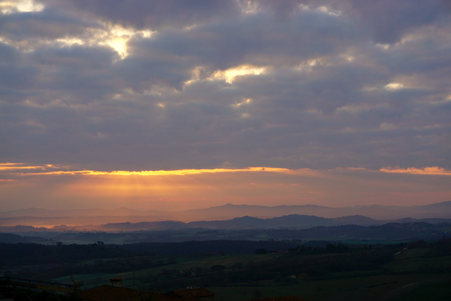 Dawn in Chianciano Terme