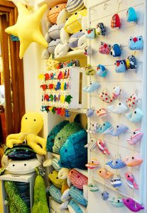Adorable fish themed stuffed animals