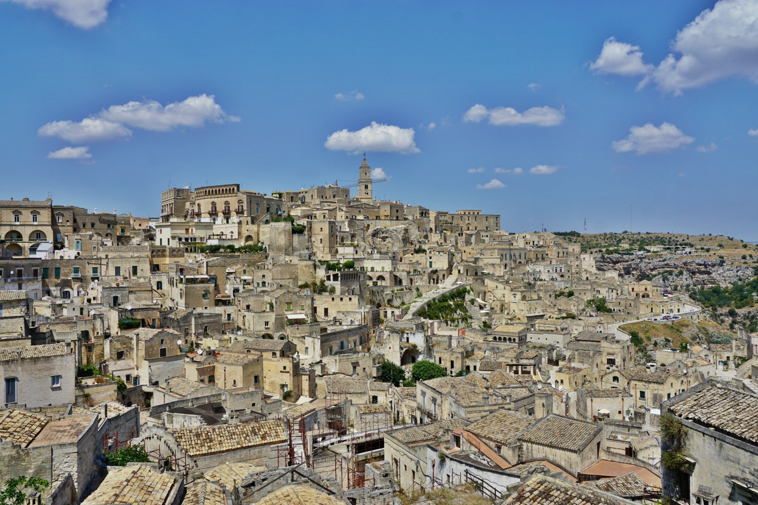 View from Piazzetta Pascoli Matera