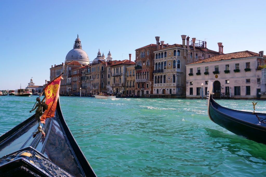 On a gondola