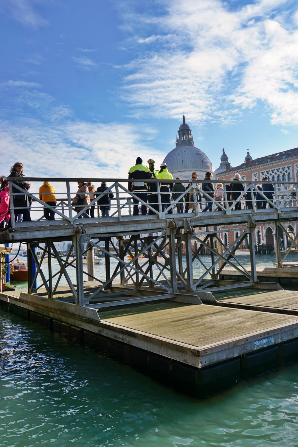 Temporary bridge, Salute festival in Venice