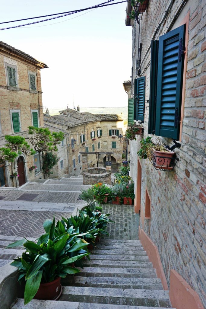 La Piaggia Staircase in Corinaldo