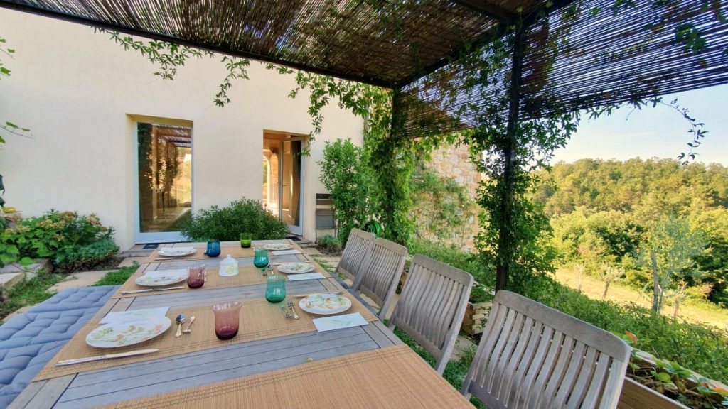 Breakfast time at Podere Trafonti