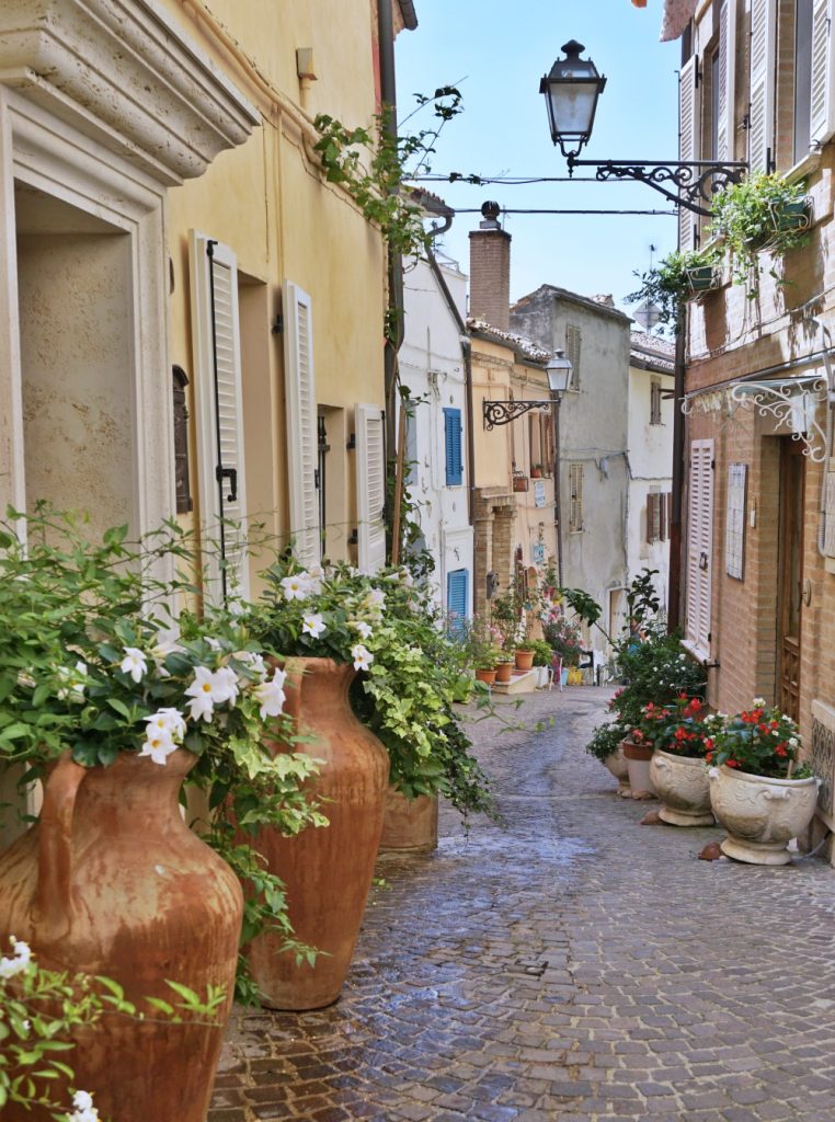 Quaint alley in Grottammare