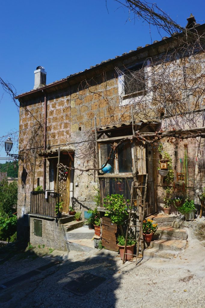 Shabby house in Calcata Italy