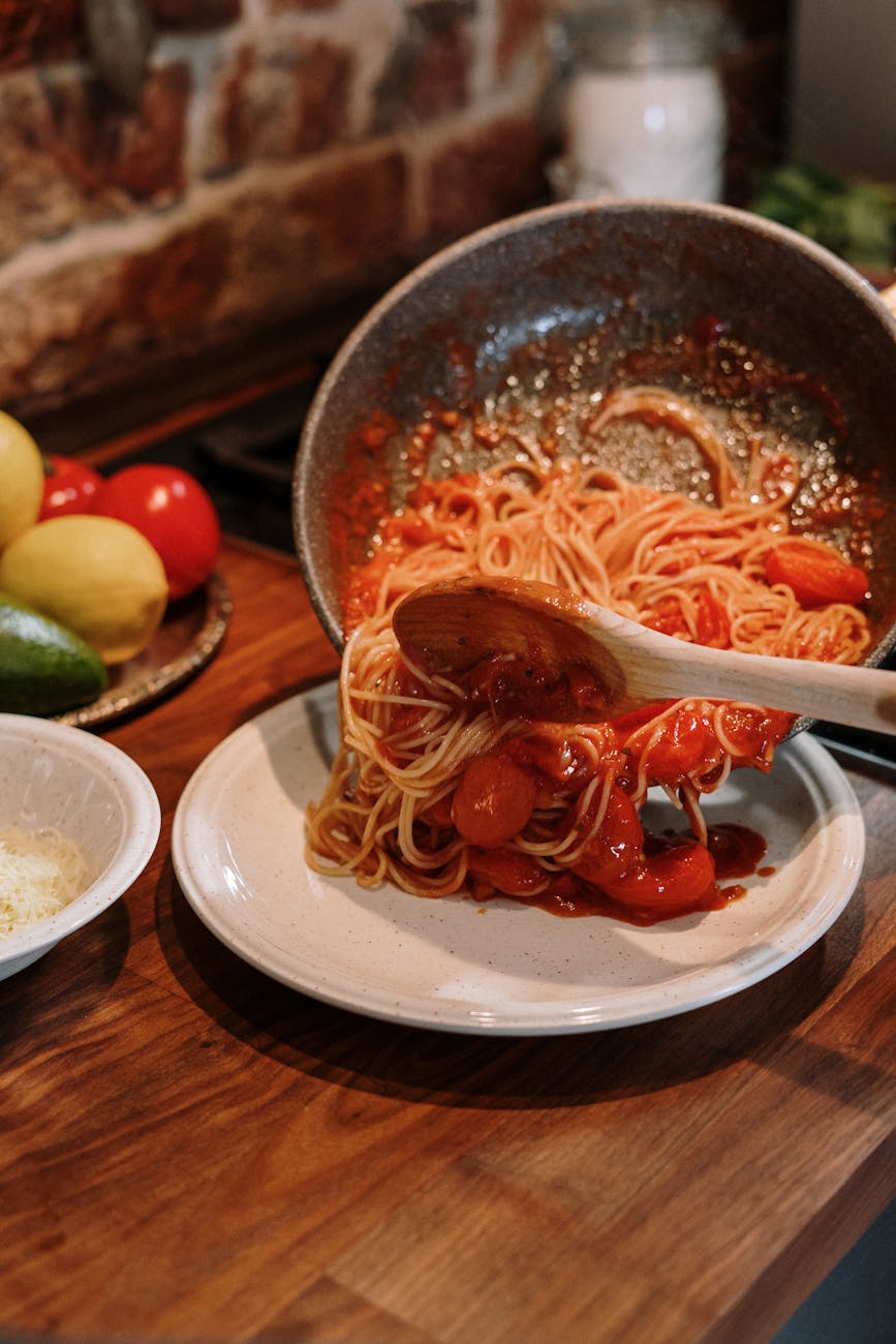 food texture pasta spaghetti Vegan Italian recipes